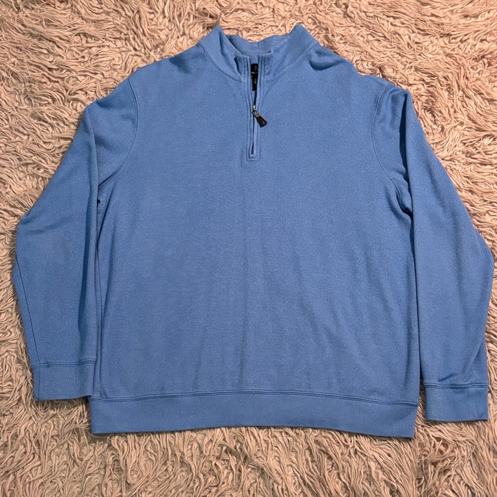 Magaschoni Quarter Zip Knit Pullover Sweater